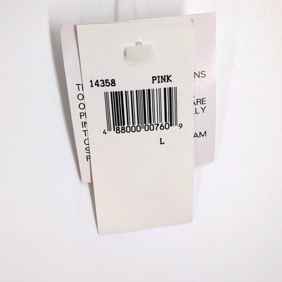 VTG Knitting Needles Lambswool Angora Pink Turtleneck Sweater L New With Tags - Picture 8 of 9